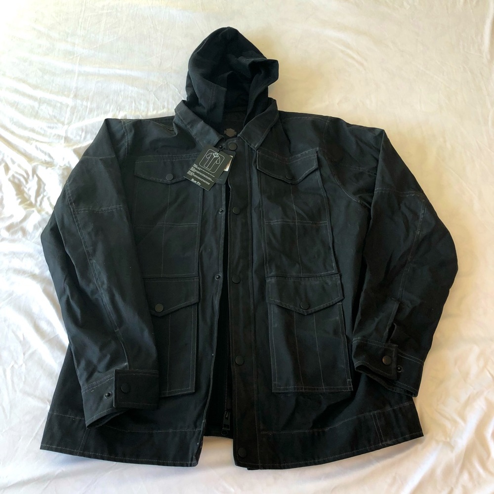 NWT Harley-Davidson Men’s Crawford Cargo Jacket Slim Fit XL Black